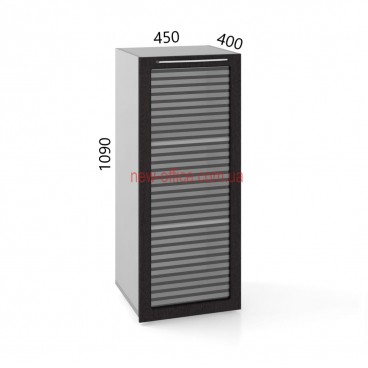 Пенал зі склом низький Альянс МДФ 21/131 (450*400*Н1090)