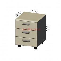 Тумба мобільна Гранд МДФ 24/202 (420*450*H560)
