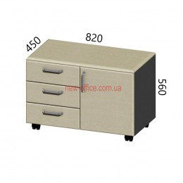 Тумба мобільна Гранд МДФ 24/203 (820*450*H560)