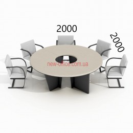 Конференц стіл Гранд МДФ 24/402 (2000*2000*H760)