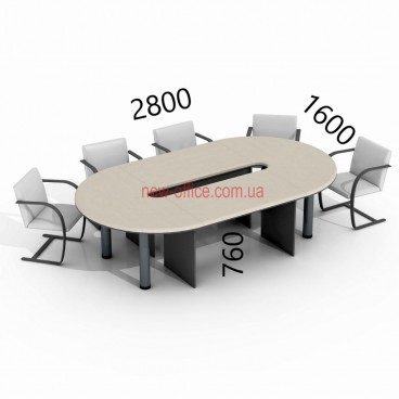 Конференц стіл Гранд МДФ 24/403 (2800*1600*H760)