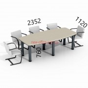 Конференц стіл Гранд МДФ 24/405 (2352*1200*H760)